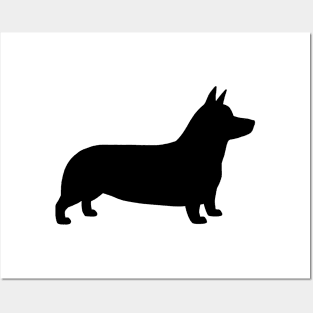 Pembroke Welsh Corgi Silhouette Posters and Art